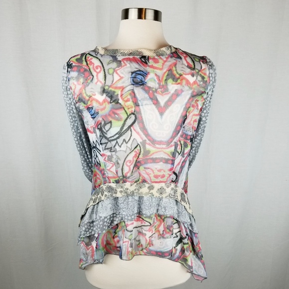 Anthropologie style ruffle cardigan size small - Picture 2 of 7